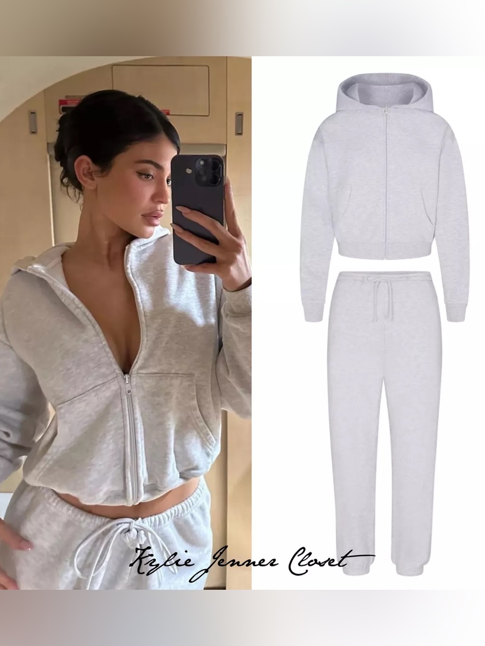 NWT SKIMS x COTTON FLEECE JOGGER SET 🖤
